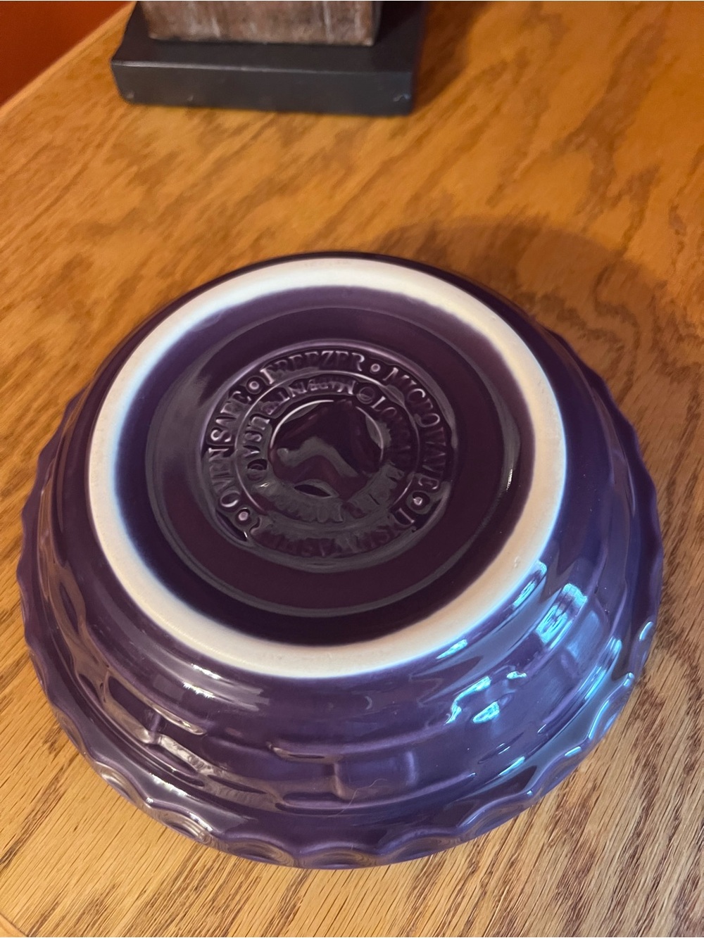 Longaberger Small Pie Plate- Eggplant Color 🥧 - Picture 2 of 8